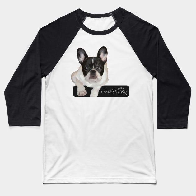 French Bulldog Baseball T-Shirt by NV